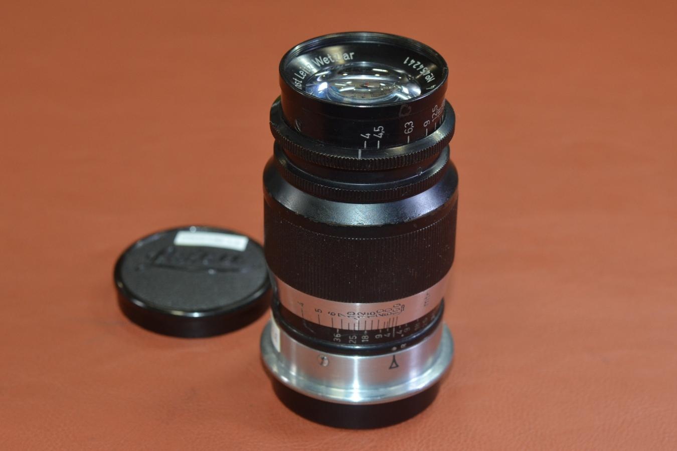 LEICA Elmar 9cm F4 Black m表記 【45万台1938年製 LEICA Lマウントレンズ】