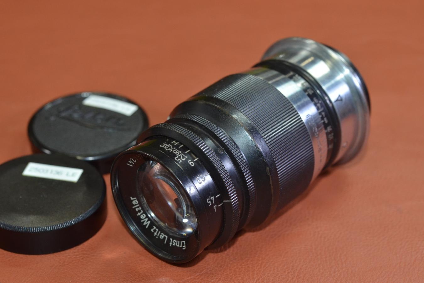 LEICA Elmar 9cm F4 Black m表記 【45万台1938年製 LEICA Lマウントレンズ】