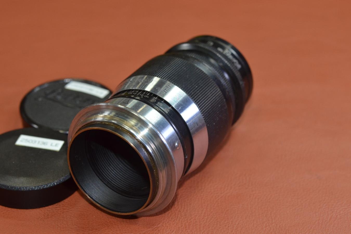 LEICA Elmar 9cm F4 Black m表記 【45万台1938年製 LEICA Lマウントレンズ】
