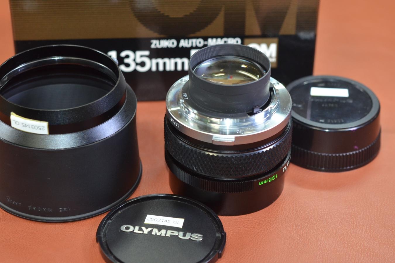 【コレクション向け】OLYMPUS ZUIKO AUTO-MACRO 135mm F4.5 元箱付一式【キレイな物をお探しの方必見!!自信ありの逸品!!】