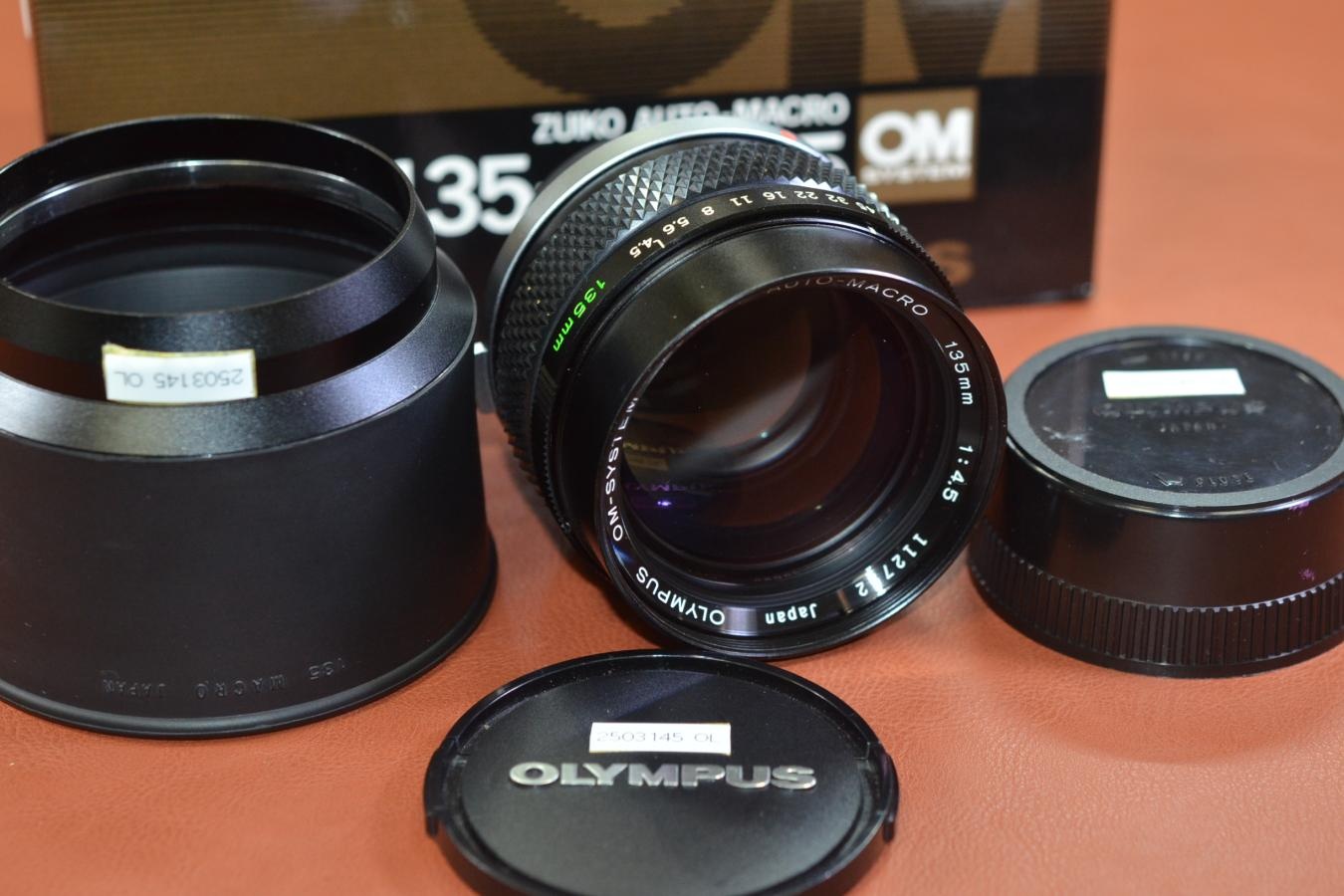 【コレクション向け】OLYMPUS ZUIKO AUTO-MACRO 135mm F4.5 元箱付一式【キレイな物をお探しの方必見!!自信ありの逸品!!】