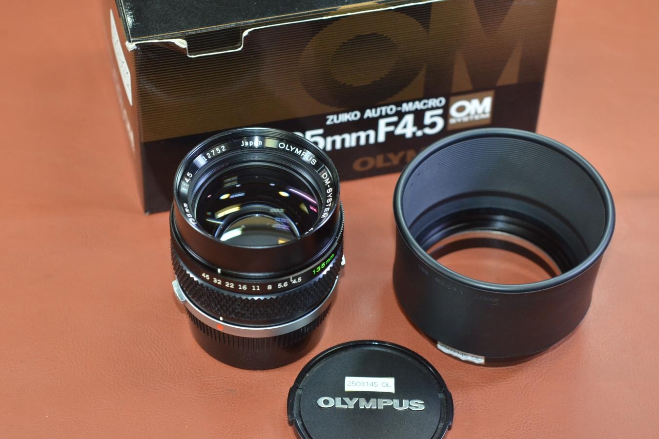 【コレクション向け】OLYMPUS ZUIKO AUTO-MACRO 135mm F4.5 元箱付一式【キレイな物をお探しの方必見!!自信ありの逸品!!】