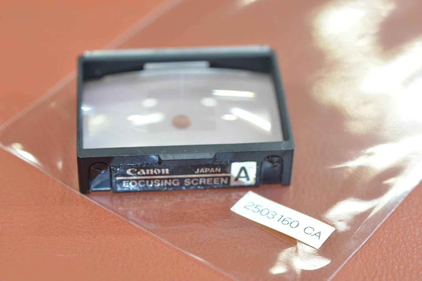 【希 少】 Canon FOCUSING SCREEN A型 【Canon F-1用】※キレイな物をお探しの方必見!!自信ありの逸品!!