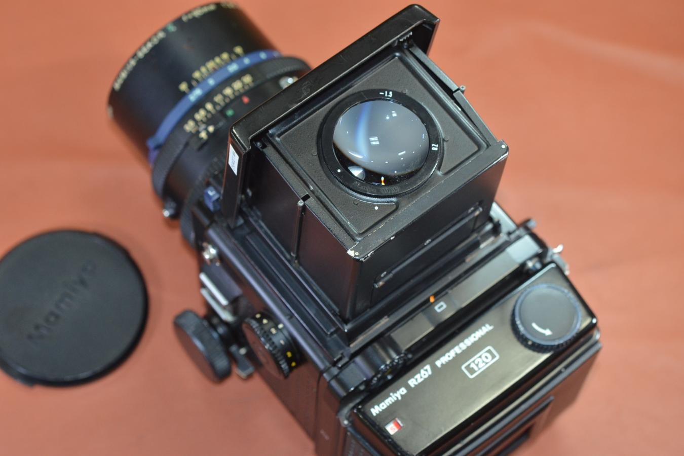 【希 少】Mamiya RZ67 PROFESSIONAL SEKOR Z 90/3.5W、120ROLL FILM HOLDER付 【モルト交換済】