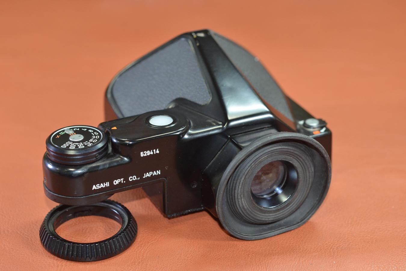 ASAHI PENTAX 6×7TTL Finder モルト交換済 【シャッターダイヤルリング付】