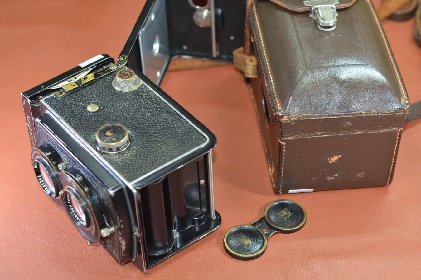 Rolleiflex Standard 純正ケース付【Carl Zeiss Jena Tessar 7.5cm F3.8 レンズ搭載】