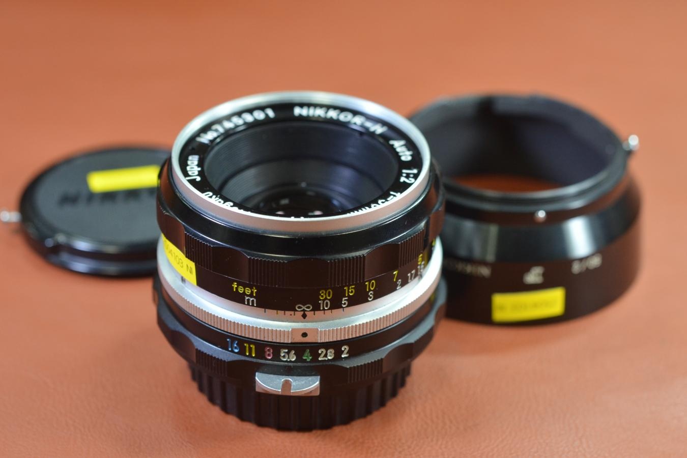 Nippon Kogaku NIKKOR-H Auto 50mm F2 【大文字『F』刻印メタルフード付】※キレイな物をお探しの方必見!!自信ありの逸品!!
