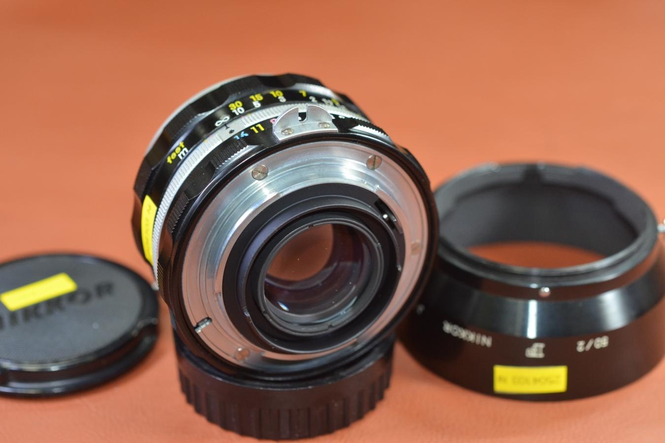 Nippon Kogaku NIKKOR-H Auto 50mm F2 【大文字『F』刻印メタルフード付】※キレイな物をお探しの方必見!!自信ありの逸品!!
