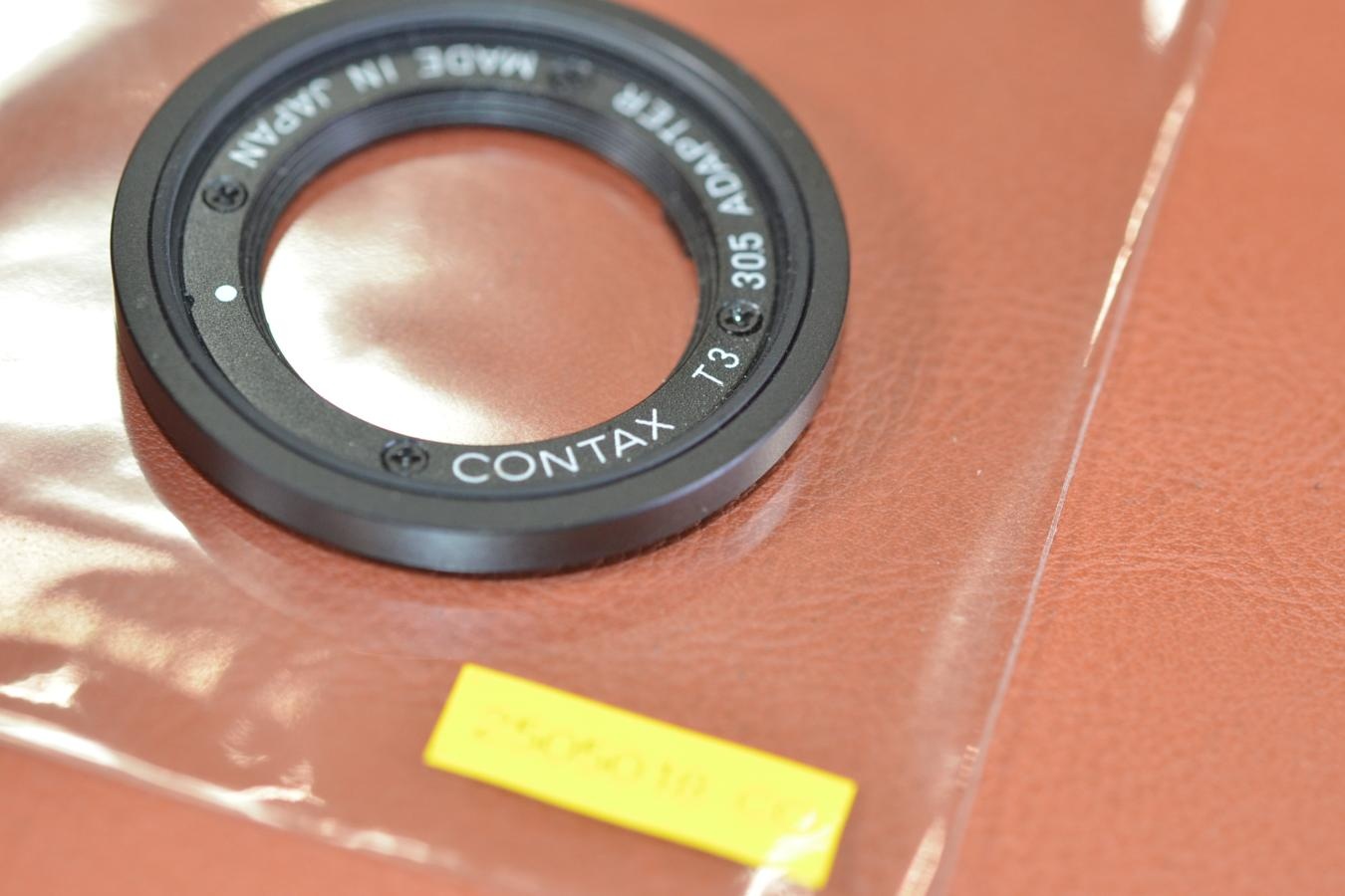 【希 少】CONTAX T3 30.5 ADAPTER Black【CONTAX T3用】