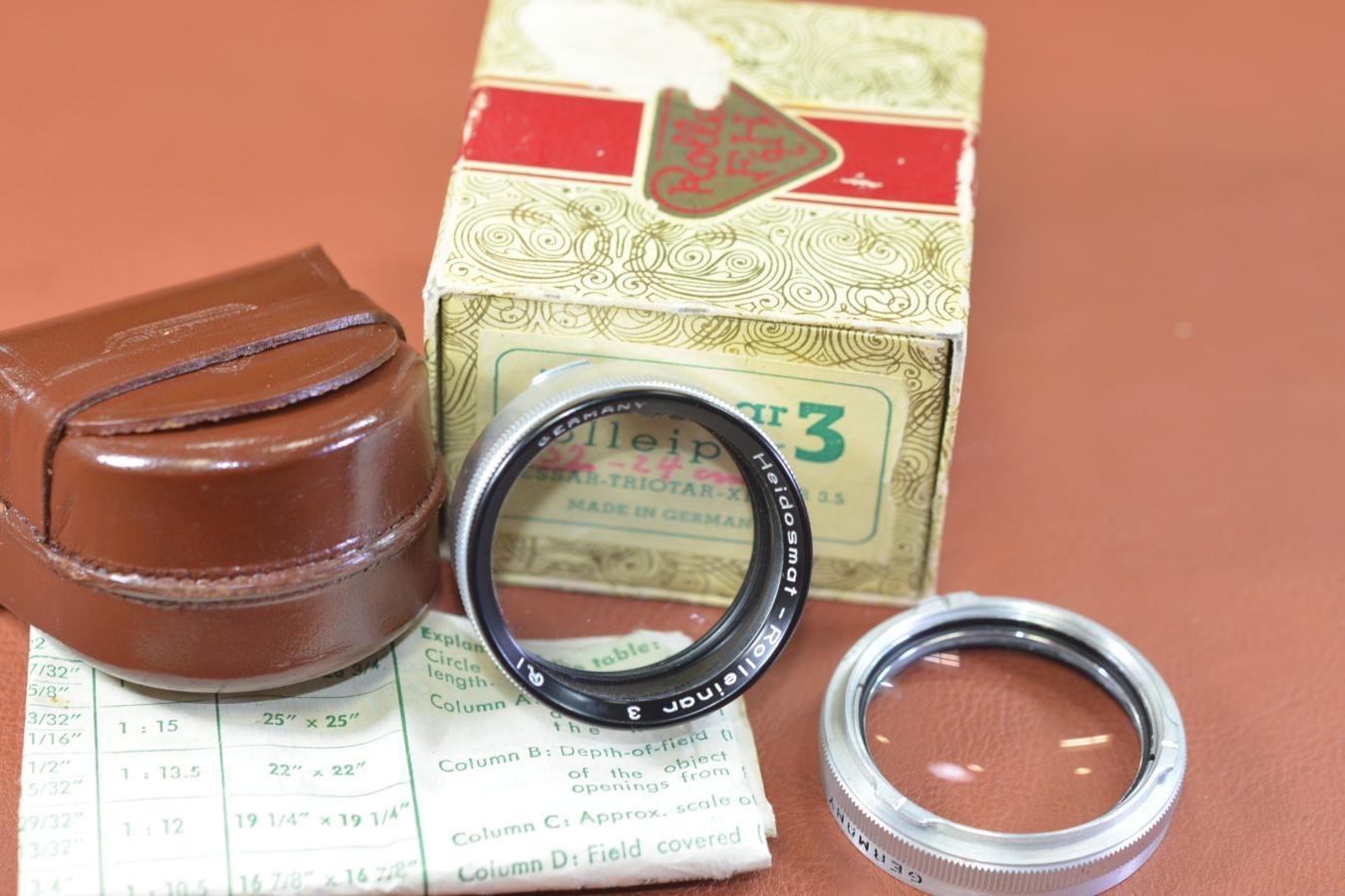 Rolleinar 3 BI用 元箱付一式 【キレイな物をお探しの方必見!!自信ありの逸品!!】