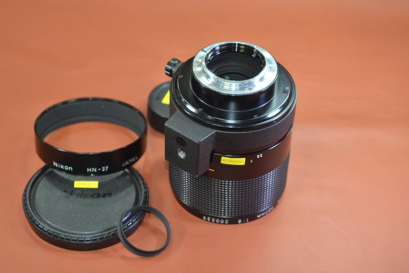 Nikon Reflex-NIKKOR 500mm F8 NEW 【純正メタルフードHN-27、L37Cフィルター付】