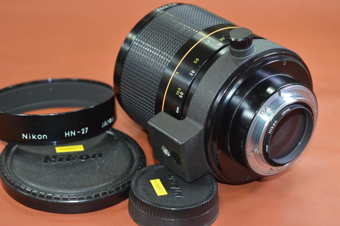 Nikon Reflex-NIKKOR 500mm F8 NEW 【純正メタルフードHN-27、L37Cフィルター付】
