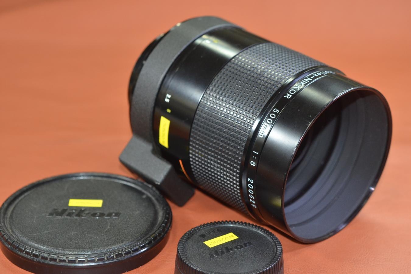 Nikon Reflex-NIKKOR 500mm F8 NEW 【純正メタルフードHN-27、L37Cフィルター付】