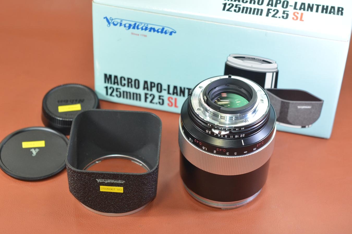 【コレクション向け】Voigtlander MACRO APO-LANTHAR 125mm F2.5 SL  元箱付 【Nikon用】※キレイな物をお探しの方必見!!自信ありの逸品!!