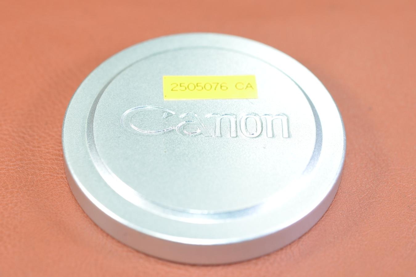 【絶版アクセサリー】Canon METAL LENS CAP 【Canon 50/1.4等用】