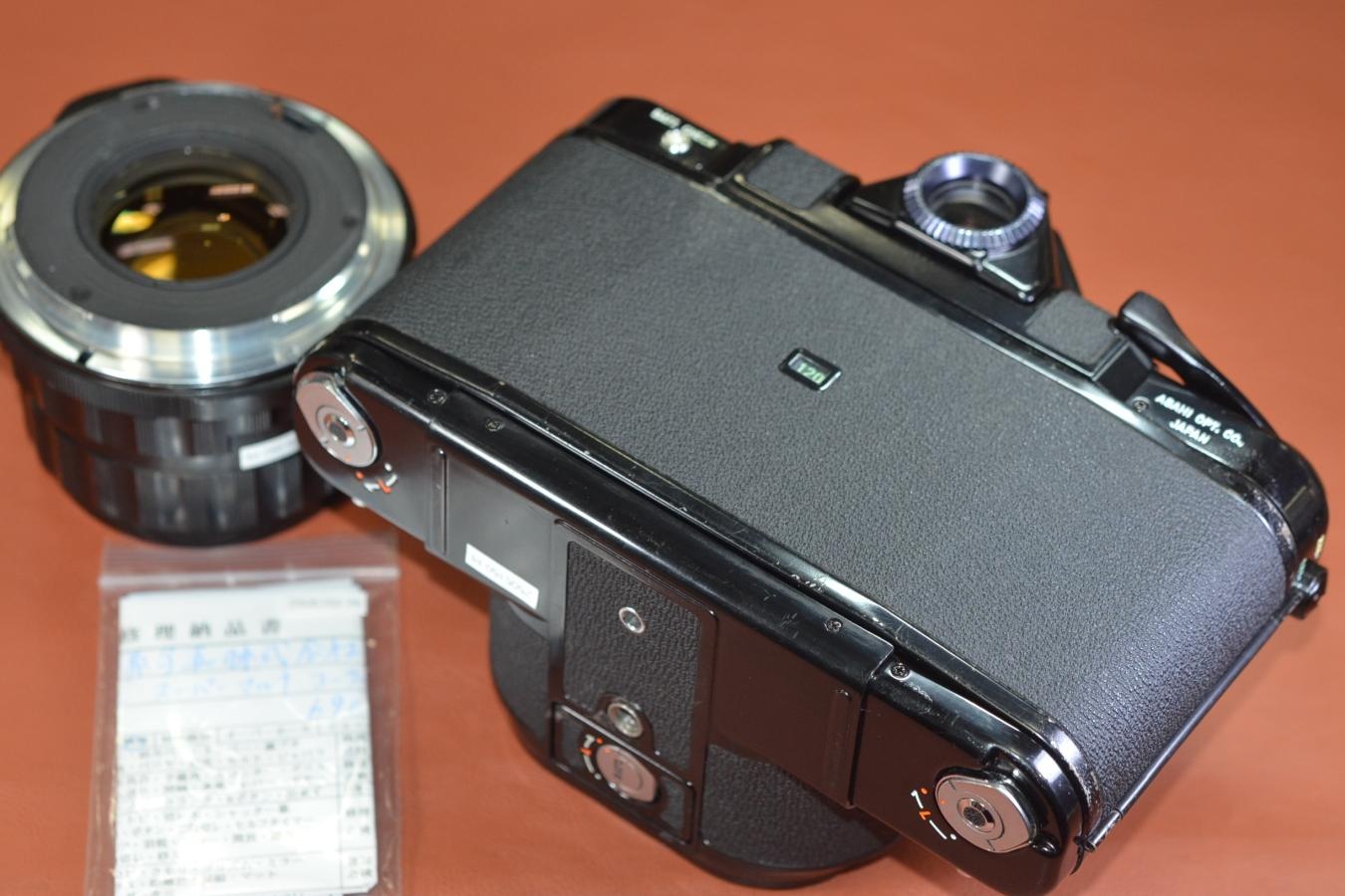 PENTAX 6×7 アイレベルミラーアップ Super-Multi-Coated TAKUMAR/6×7 105/2.4付 【レンズ整備済 ボディモルト交換済】