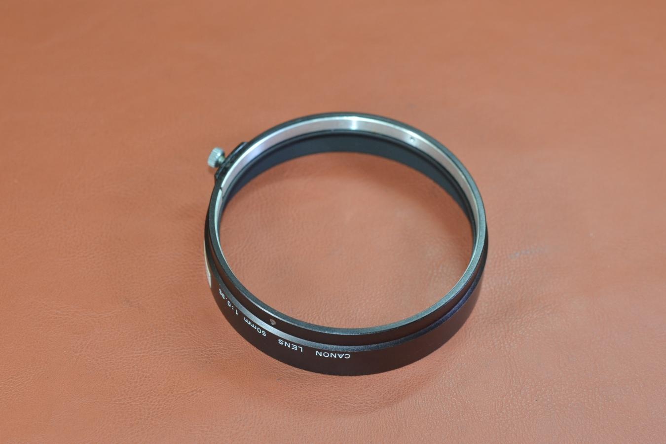 【希 少】Canon 50/0.95用METAL HOOD 【キレイな物をお探しの方必見!!自信ありの逸品!!】