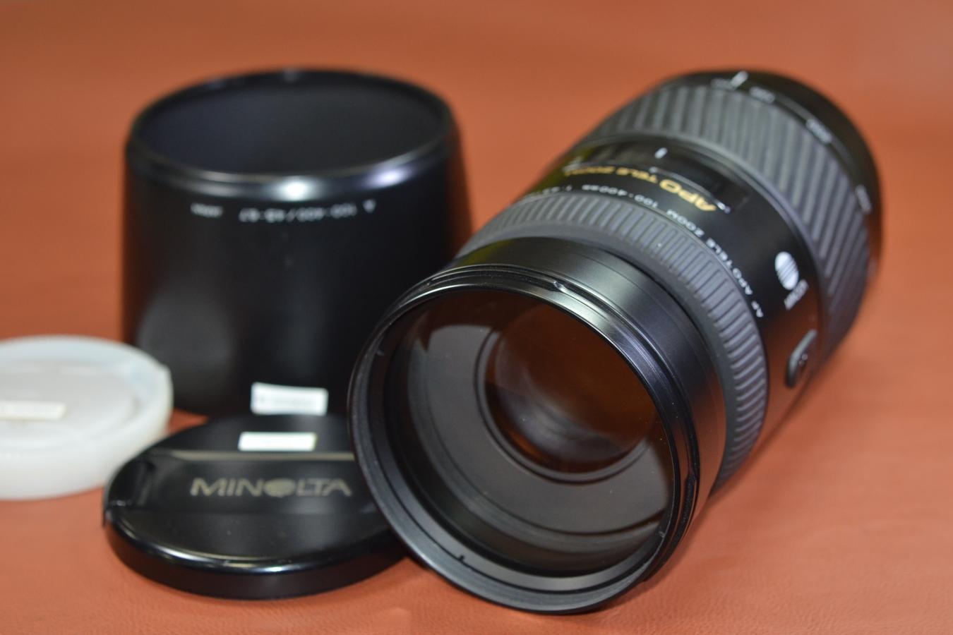MINOLTA AF APO TELE 100-400mm F4.5-6.7 【純正フード付】