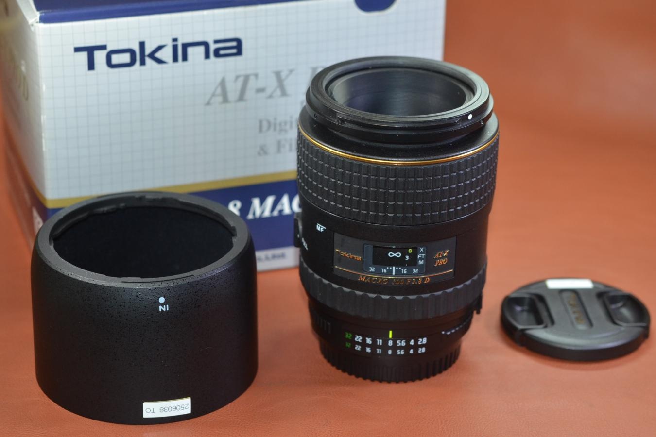 Tokina AT-X M100PRO D (100/2.8MACRO) 元箱付 【Nikon用】※キレイな物をお探しの方必見!!自信ありの逸品!!