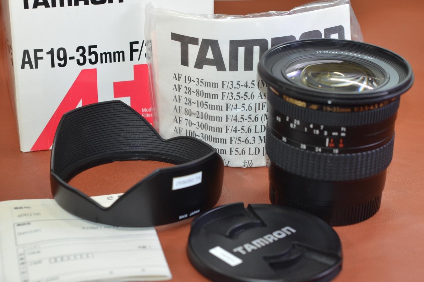 TAMRON AF19-35mm F3.5-4.5 元箱付一式 【Model:A10M SONY Aマウントレンズ】※キレイな物をお探しの方必見!!自信ありの逸品!!