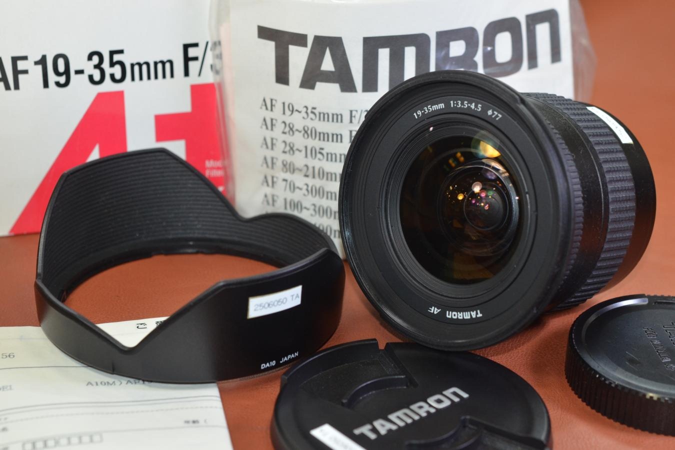 TAMRON AF19-35mm F3.5-4.5 元箱付一式 【Model:A10M SONY Aマウントレンズ】※キレイな物をお探しの方必見!!自信ありの逸品!!