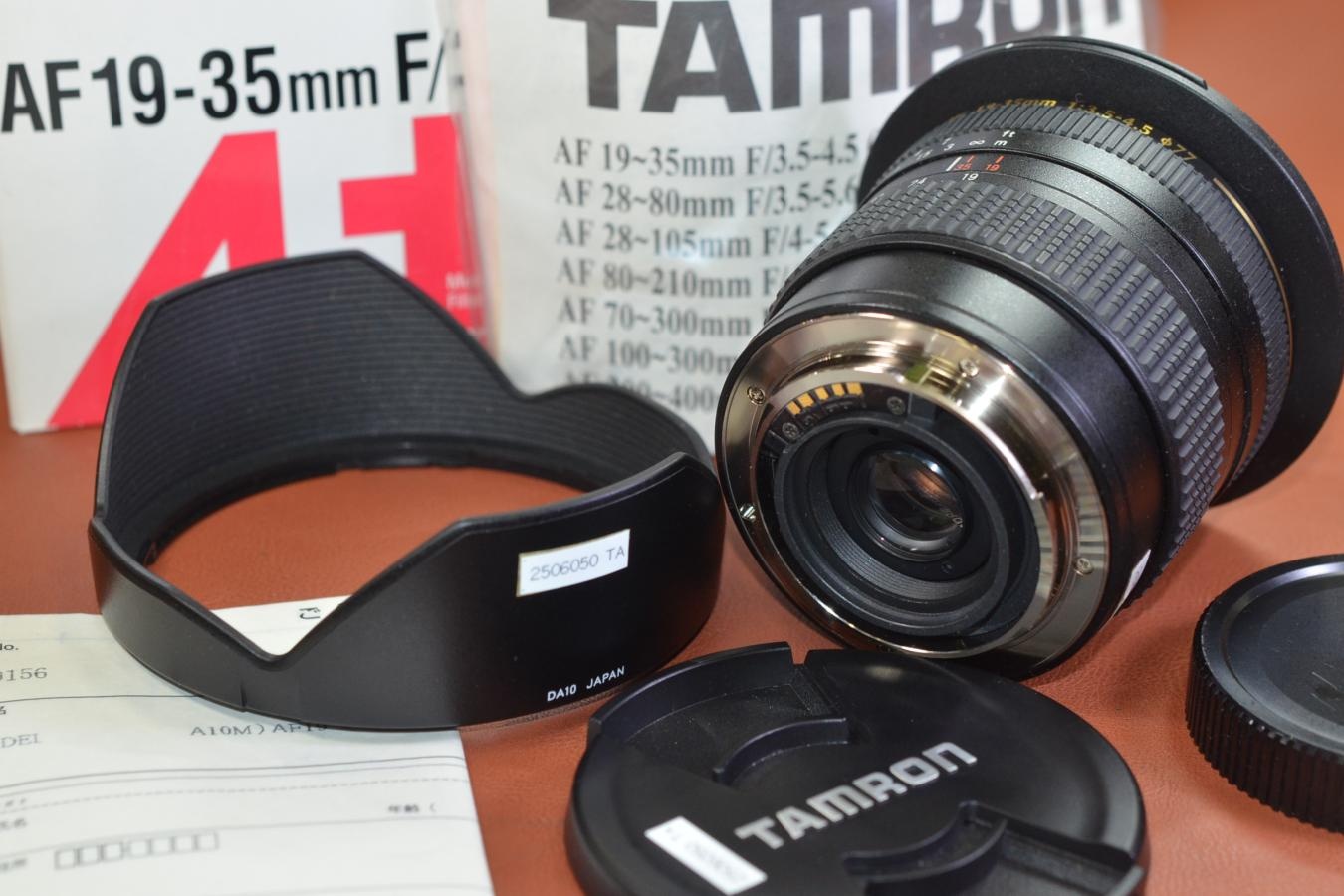 TAMRON AF19-35mm F3.5-4.5 元箱付一式 【Model:A10M SONY Aマウントレンズ】※キレイな物をお探しの方必見!!自信ありの逸品!!