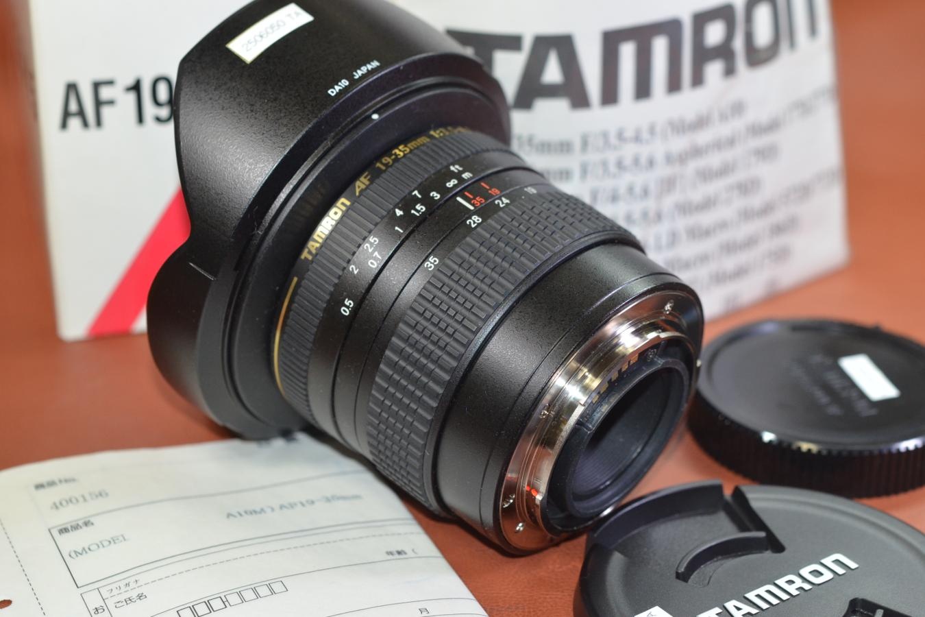 TAMRON AF19-35mm F3.5-4.5 元箱付一式 【Model:A10M SONY Aマウントレンズ】※キレイな物をお探しの方必見!!自信ありの逸品!!