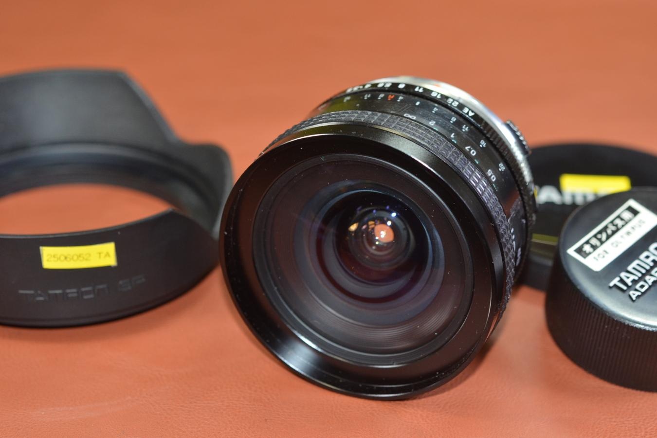TAMRON SP 17mm F3.5 純正フード付【Model:151B ADAPTALL OMマウント付】