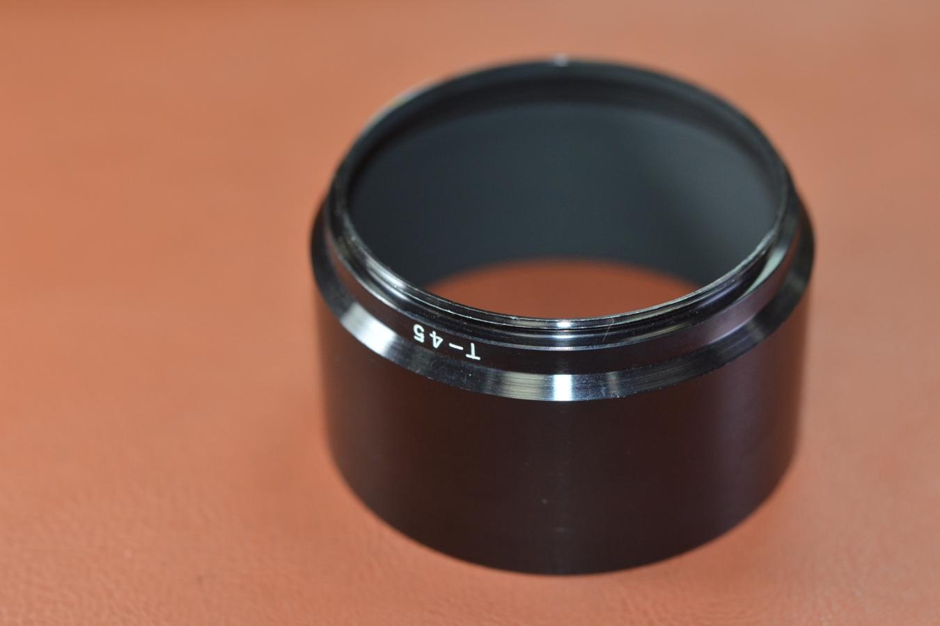 【絶版アクセサリー】OLYMPUS T-45 METAL HOOD 【OLYMPUS PEN-F 100/3.5用】 ※キレイな物をお探しの方必見!!自信ありの逸品!!