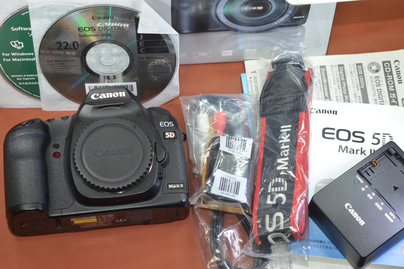 【通信販売限定商品】Canon EOS 5D Mark II 【元箱付一式】※キレイな物をお探しの方必見!!自信ありの逸品!!