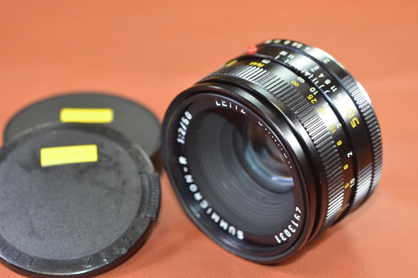 LEICA SUMMICRON-R 50mm F2 フード組込 3カム【291万台1978年製】※キレイな物をお探しの方必見!!自信ありの逸品!!