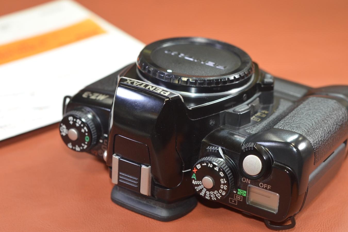 PENTAX MZ-3 Black 単3バッテリーパックFG付 【キレイな物をお探しの方必見!!自信ありの逸品!!】