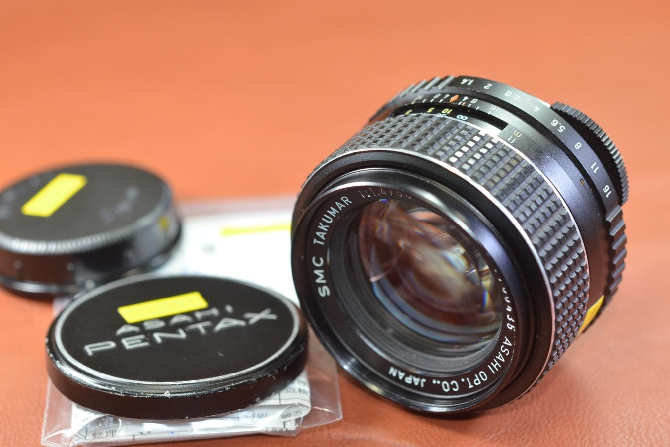 PENTAX SMC TAKUMAR 50mm F1.4 整備済【カメラ女子に絶大な人気のオールドレンズ M42マウントレンズ】