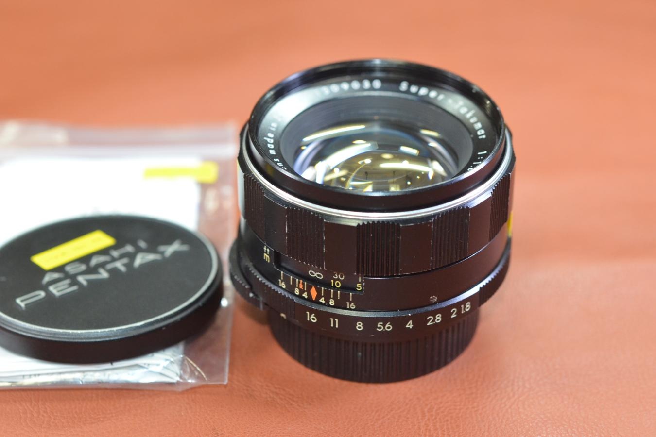 【希 少】Asahi Opt.Co Super-Takumar 55mm F1.8 初期型 整備済【カメラ女子に絶大な人気のオールドレンズ M42マウントレンズ】