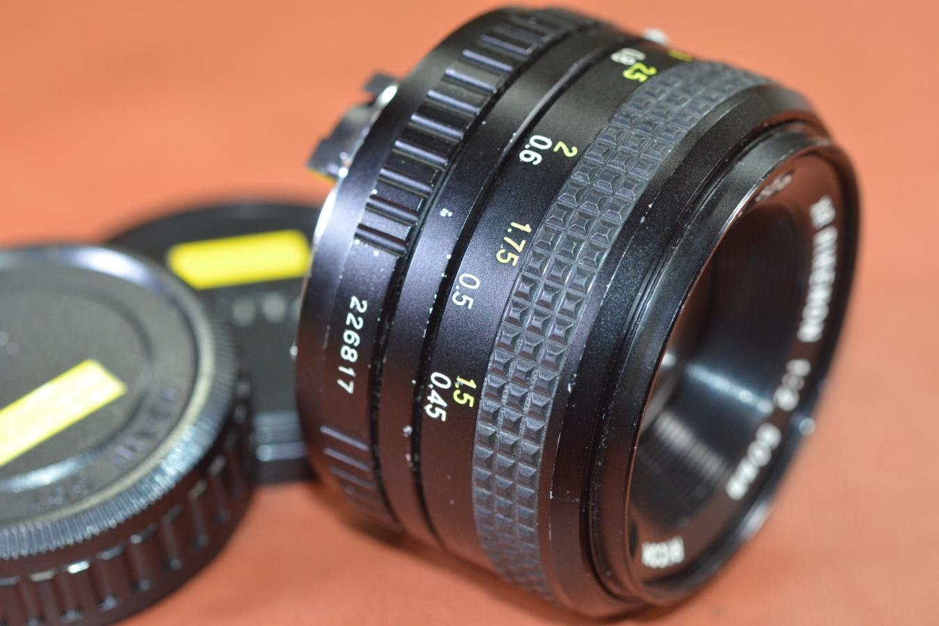 【希 少】RICOH XR RIKENON 50mm F2 前期型【富岡光学製 最短撮影距離45cm 通称:和製ズミクロン】