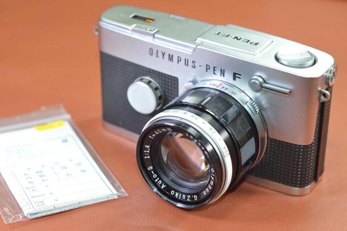 OLYMPUS PEN-FT Silver F.Zuiko Auto-S 40/1.4付 【整備済】