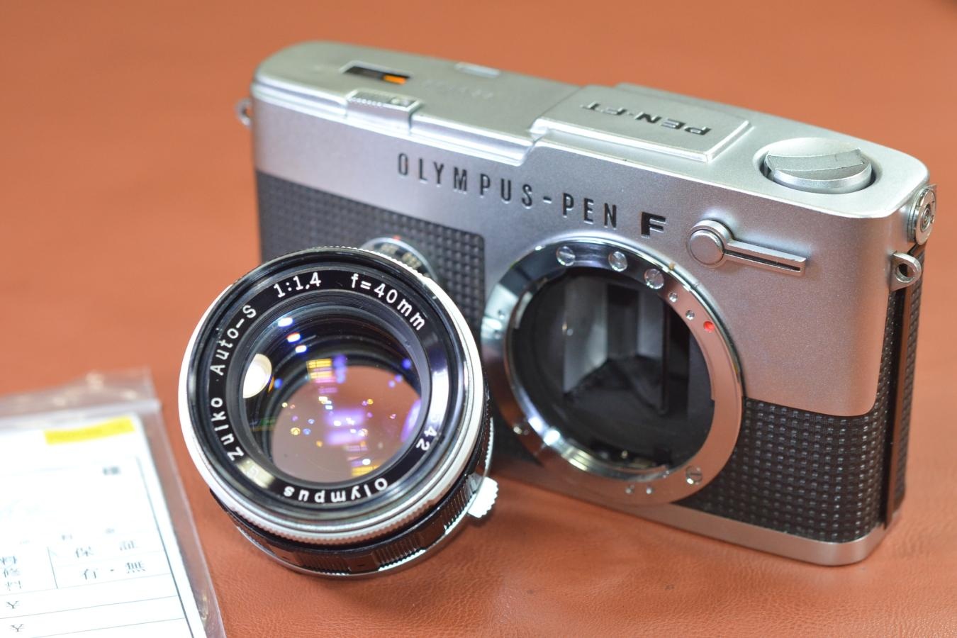 OLYMPUS PEN-FT Silver F.Zuiko Auto-S 40/1.4付 【整備済】