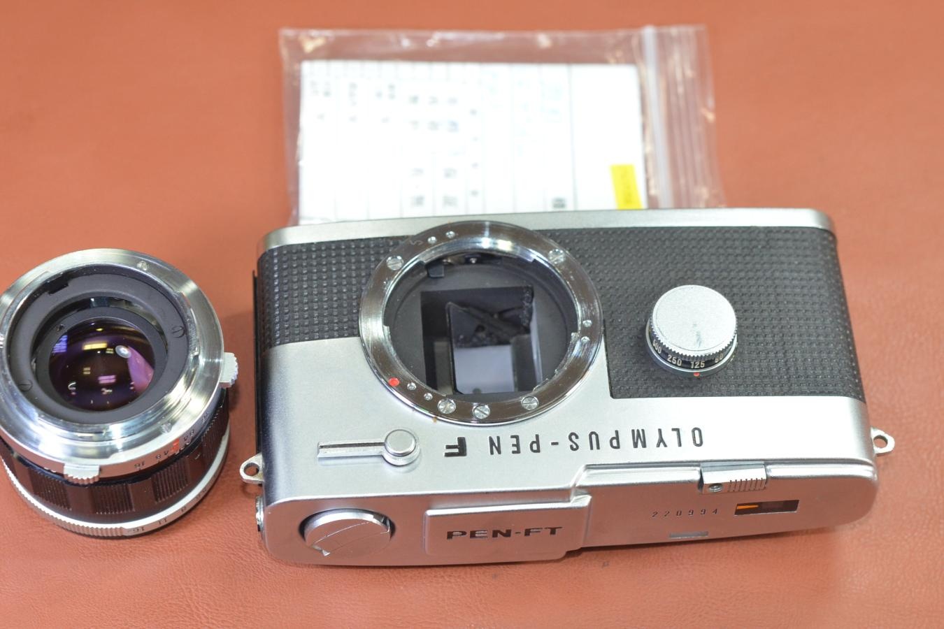 OLYMPUS PEN-FT Silver F.Zuiko Auto-S 40/1.4付 【整備済】