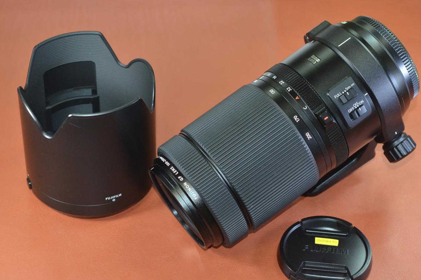 FUJINON GF 100-200mm F5.6R LM OIS WR 純正フード付【キレイな物をお探しの方必見!!自信ありの逸品!!】