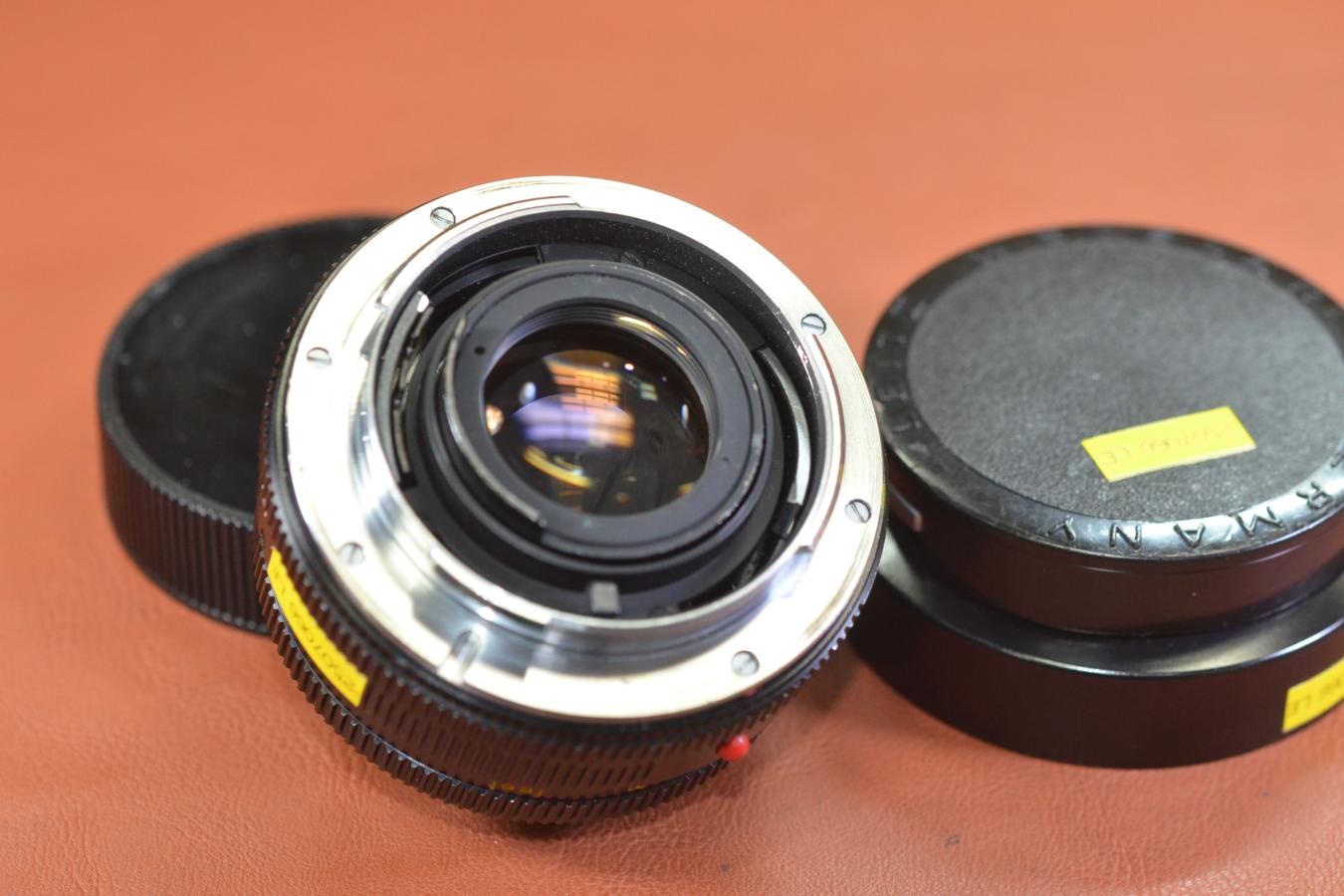 LEICA SUMMICRON-R 50mm F2  3カム 純正フード12564付 通称:先細ズミクロン 270万台1974年製【キレイな物をお探しの方必見!!自信ありの逸品!!】