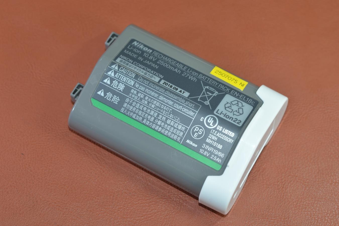Nikon Li-ion リチャージャブルバッテリー EN-EL18c 【Nikon D6、D5、D4S、D4、Z9等用】
