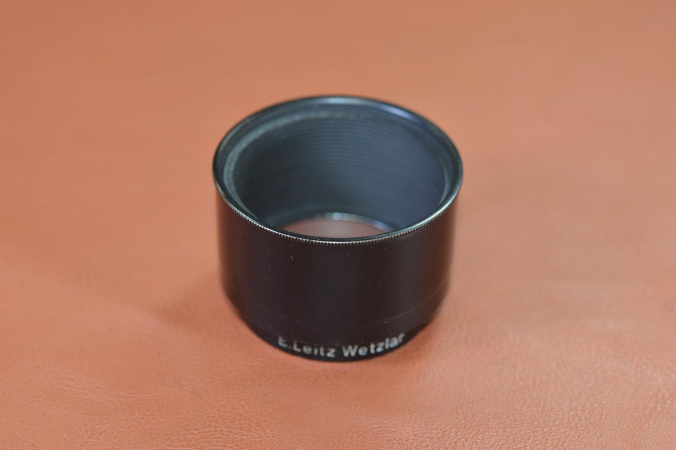 LEICA FIKUS ブラッククローム【Elmar 5cm-13.5cm ズームフード E.Leitz GmbH Wetzlar Germany 刻印】※キレイな物をお探しの方必見!自信ありの逸品
