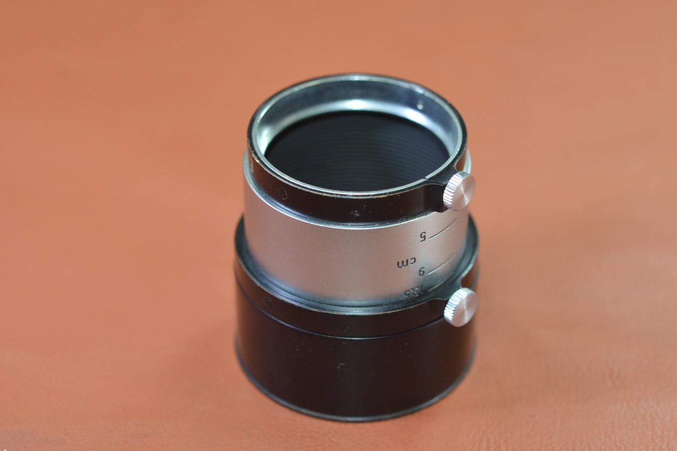 LEICA FIKUS ブラッククローム【Elmar 5cm-13.5cm ズームフード E.Leitz GmbH Wetzlar Germany 刻印】※キレイな物をお探しの方必見!自信ありの逸品