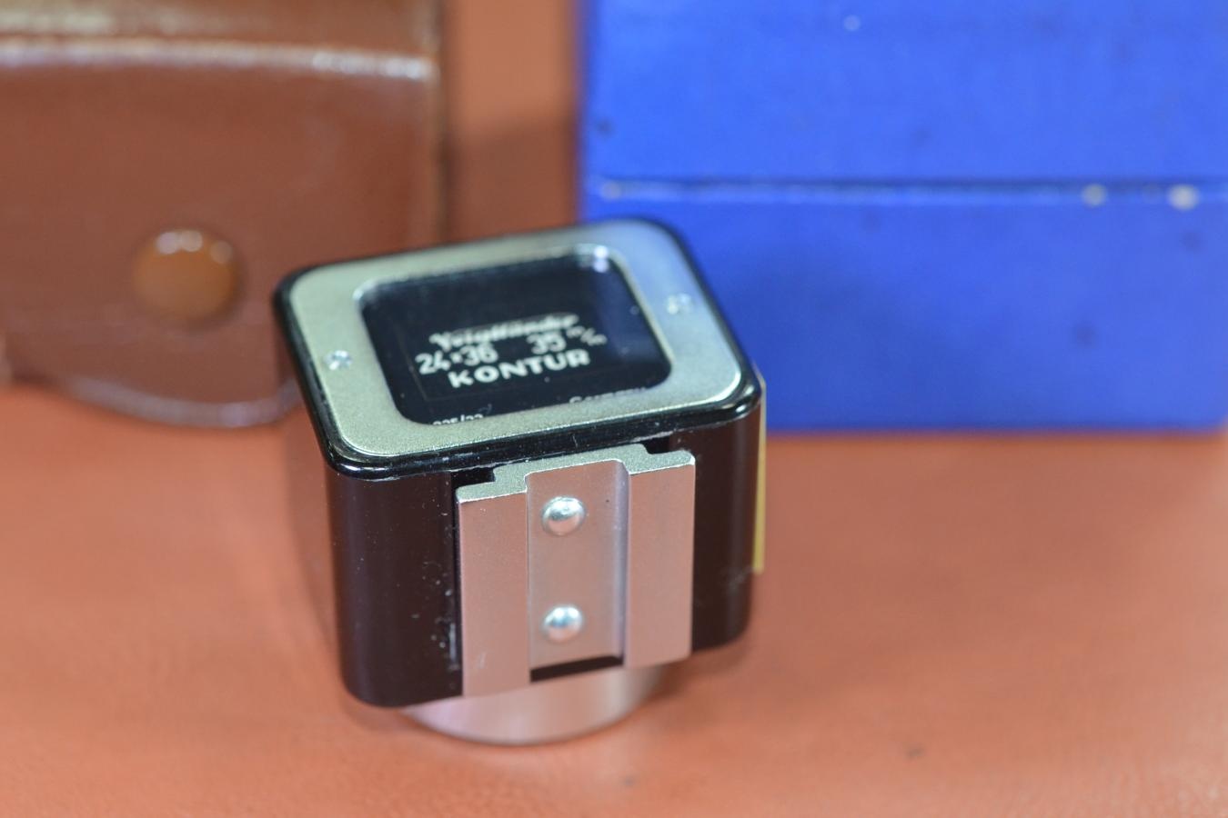 Voigtlander KONTUR 純正専用ケース、元箱付 【35mmブライトフレームファインダー】
