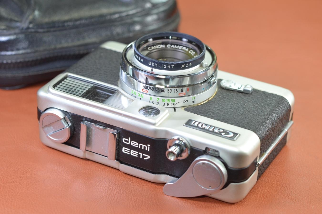 Canon demi EE17 モルト交換済 フィルター、ケース付 【CANON LENS SH 30/1.7搭載】※キレイな物をお探しの方必見!!自信ありの逸品!!