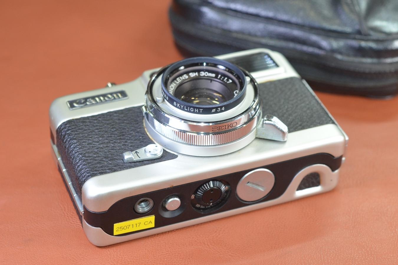Canon demi EE17 モルト交換済 フィルター、ケース付 【CANON LENS SH 30/1.7搭載】※キレイな物をお探しの方必見!!自信ありの逸品!!