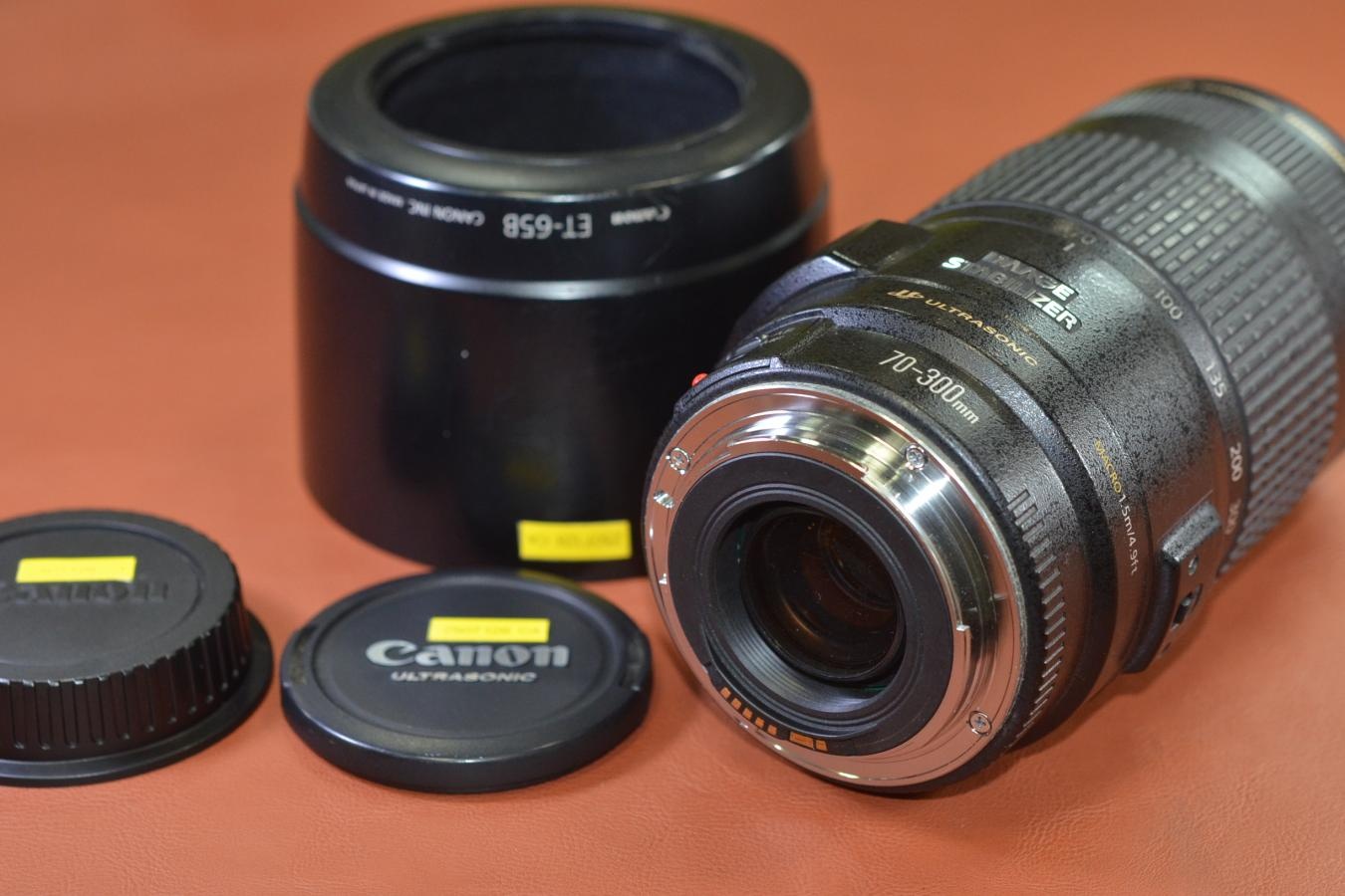 Canon EF 70-300mm F4-5.6 IS USM 【純正フードET-65B付】