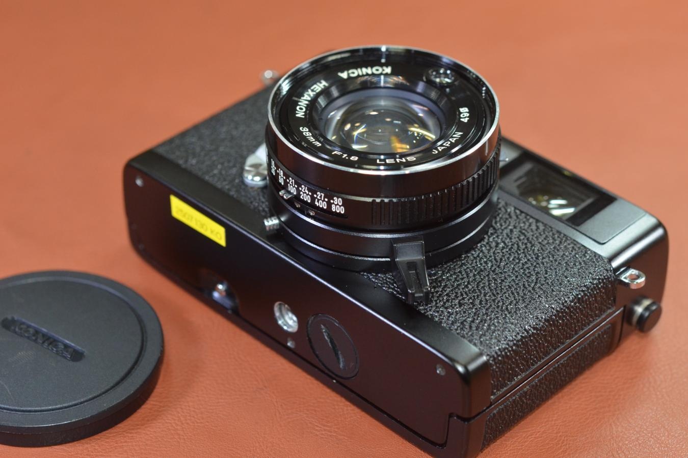 KONICA C35 FD Black【KONICA HEXANON 38/1.8レンズ搭載】※キレイな物をお探しの方必見!!自信ありの逸品!!