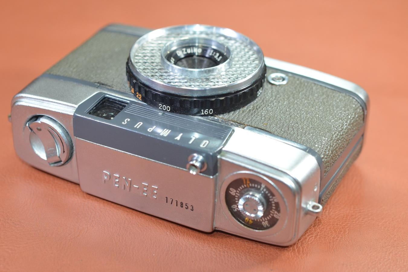OLYMPUS PEN-EE 前期型 モルト交換済【Olumpus D.Zuiko 2.8cm F3.5 レンズ搭載】
