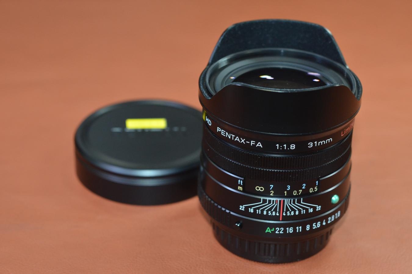 HD PENTAX-FA 31mm F1.8 Limited Black 【キレイな物をお探しの方必見!!自信ありの逸品!!】
